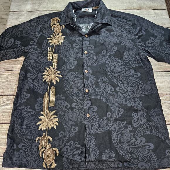 Pacific Legend Other - Pacific Legend Apparel Men's Large Shirt Hawaiian Button Up Floral Beach USA